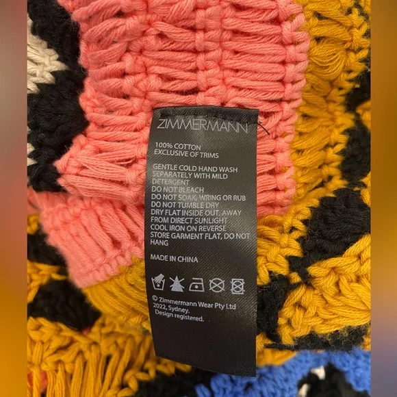 ZIMMERMANN Tiggy Frill crochet-knit cotton mini dress - Picture 6 of 12